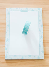 Load image into Gallery viewer, Teal Star Washi Tape
