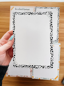 Black and White Spotted Notepad